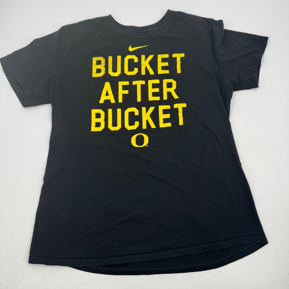 Nike Oregon Ducks Bucket After Bucket Black T-Shirt Mens Size XL